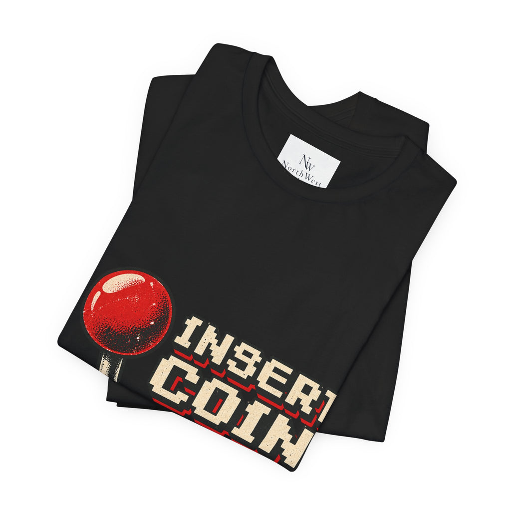 Insert Coin Arcade T‑Shirt — "One More Game" Retro Gaming Tee