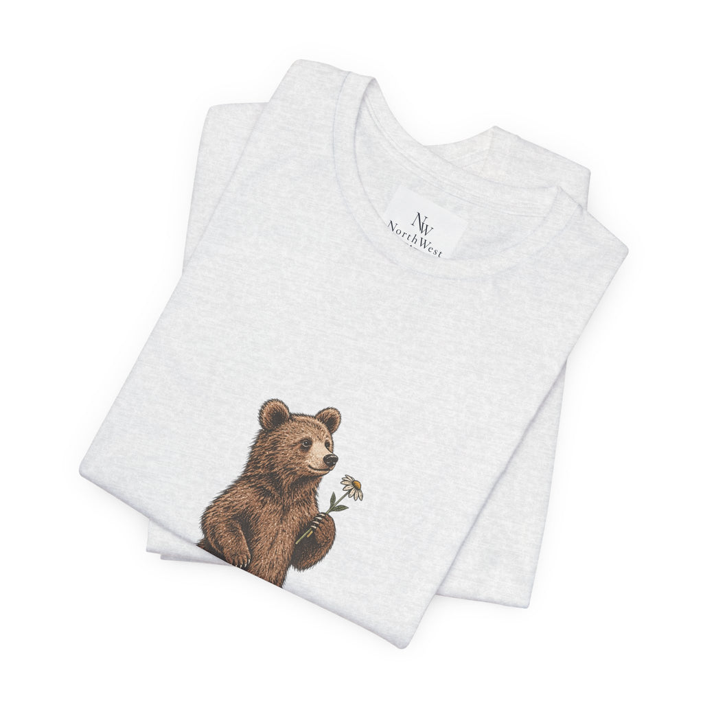 Little Wild One Bear Tee — Born A Little Wild Graphic T-Shirt