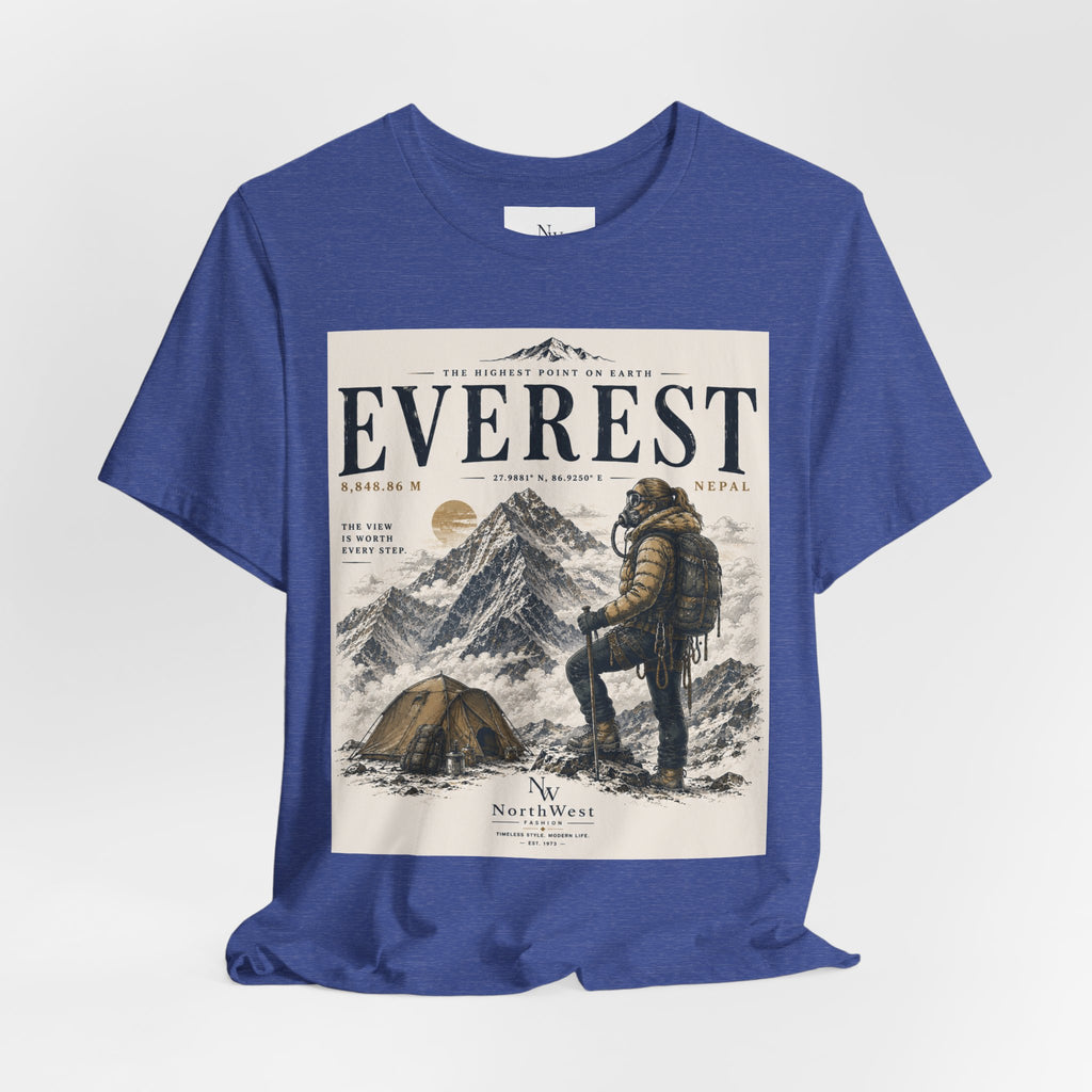 Everest Adventure Tee — Mountain Climber Vintage Graphic T‑Shirt