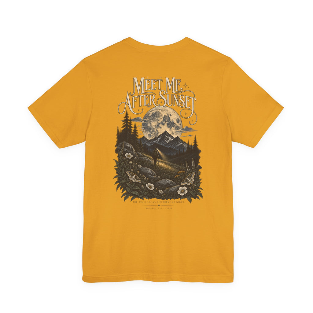 Meet Me After Sunset Tee — Vintage Moth & Moon Graphic T-Shirt