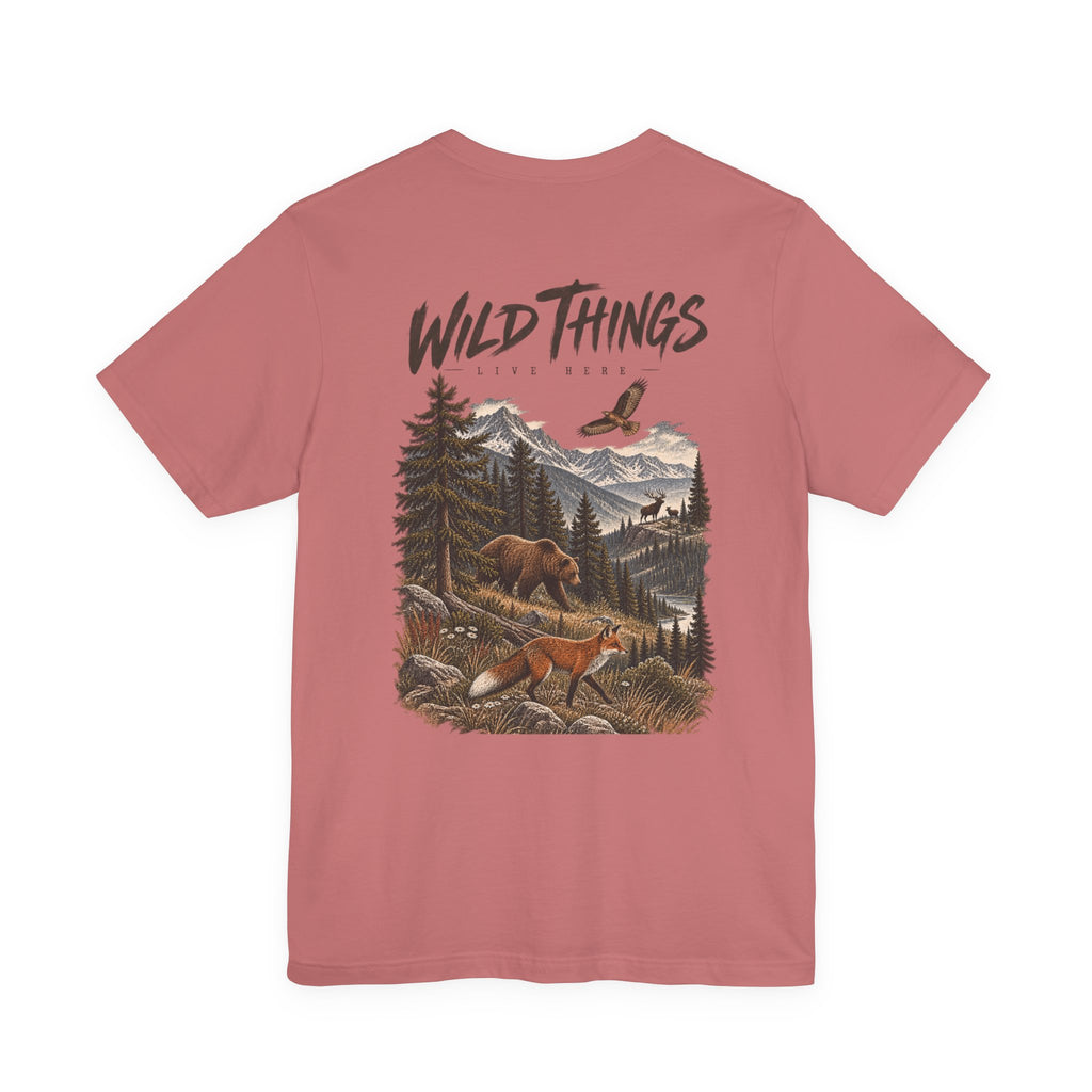 Wild Things Fox Tee — Woodland Nature Graphic T-Shirt