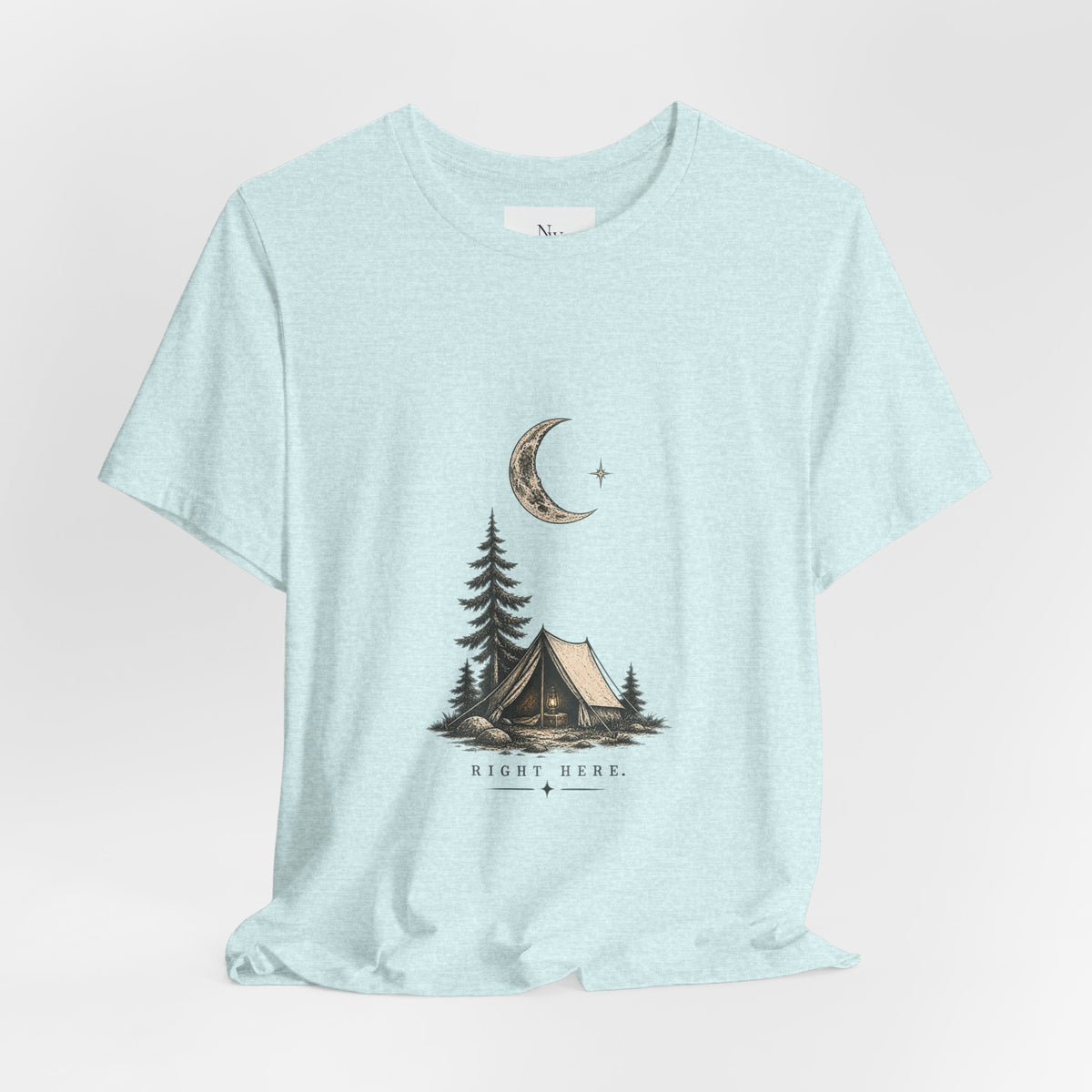 Campfire Adventure T-Shirt — “This Must Be The Place” Scenic Camping Tee