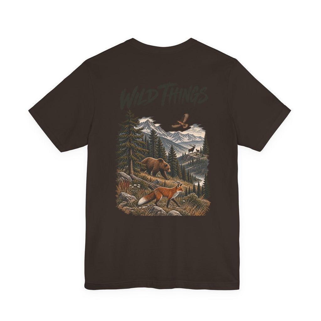Wild Things Fox Tee — Woodland Nature Graphic T-Shirt