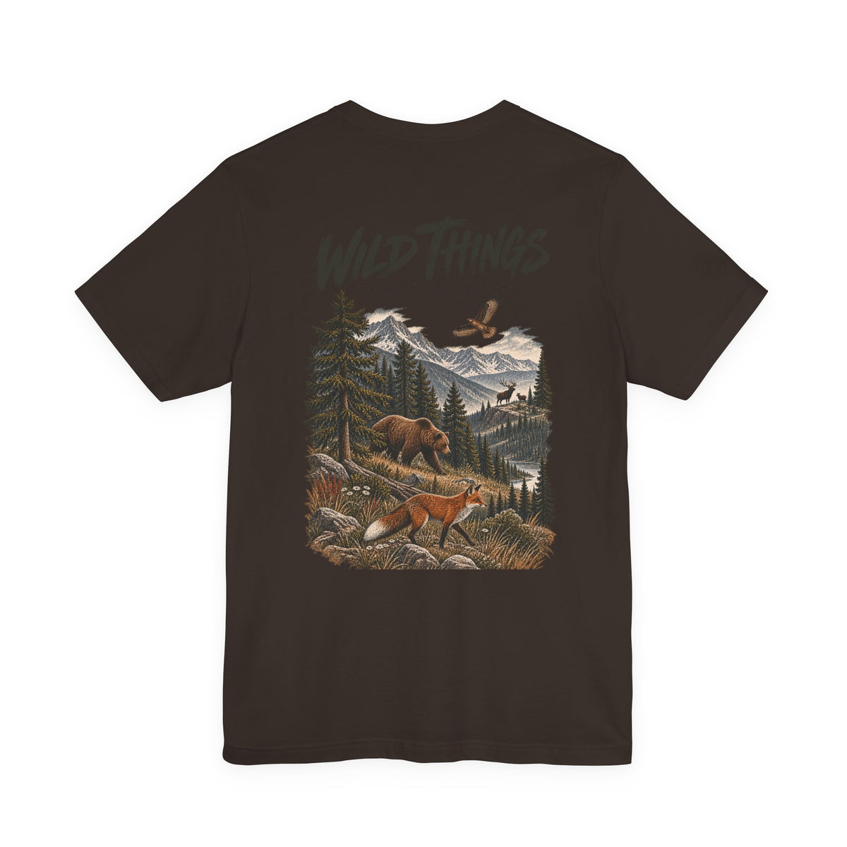 Wild Things Fox Tee — Woodland Nature Graphic T-Shirt