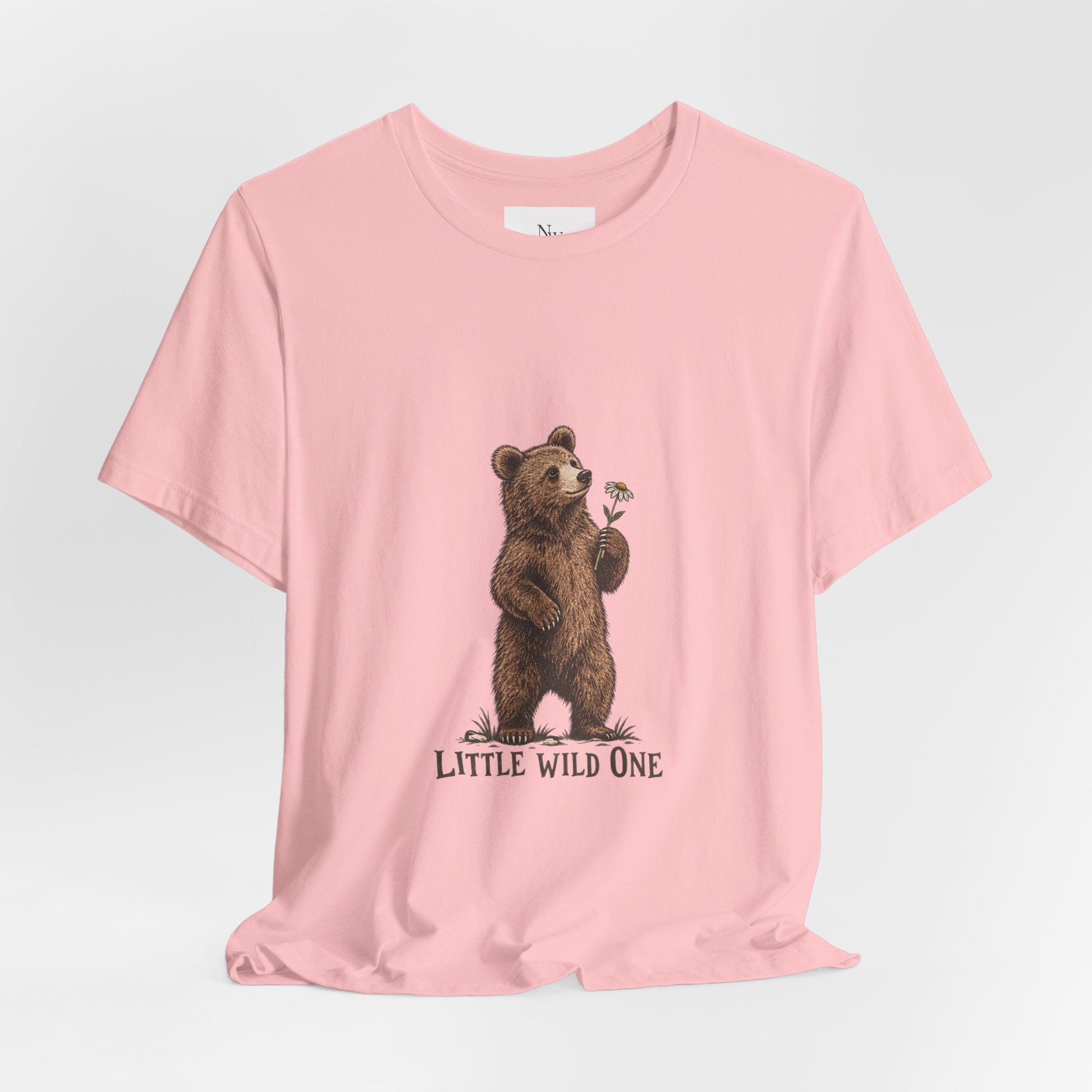 Little Wild One Bear Tee — Born A Little Wild Graphic T-Shirt