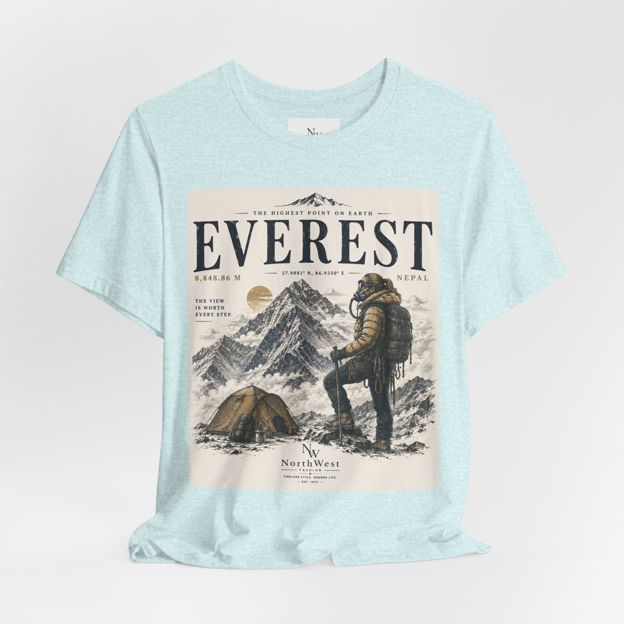 Everest Adventure Tee — Mountain Climber Vintage Graphic T‑Shirt