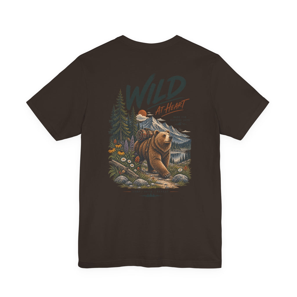 Wild at Heart Bear T-Shirt — Outdoor Nature Graphic Tee