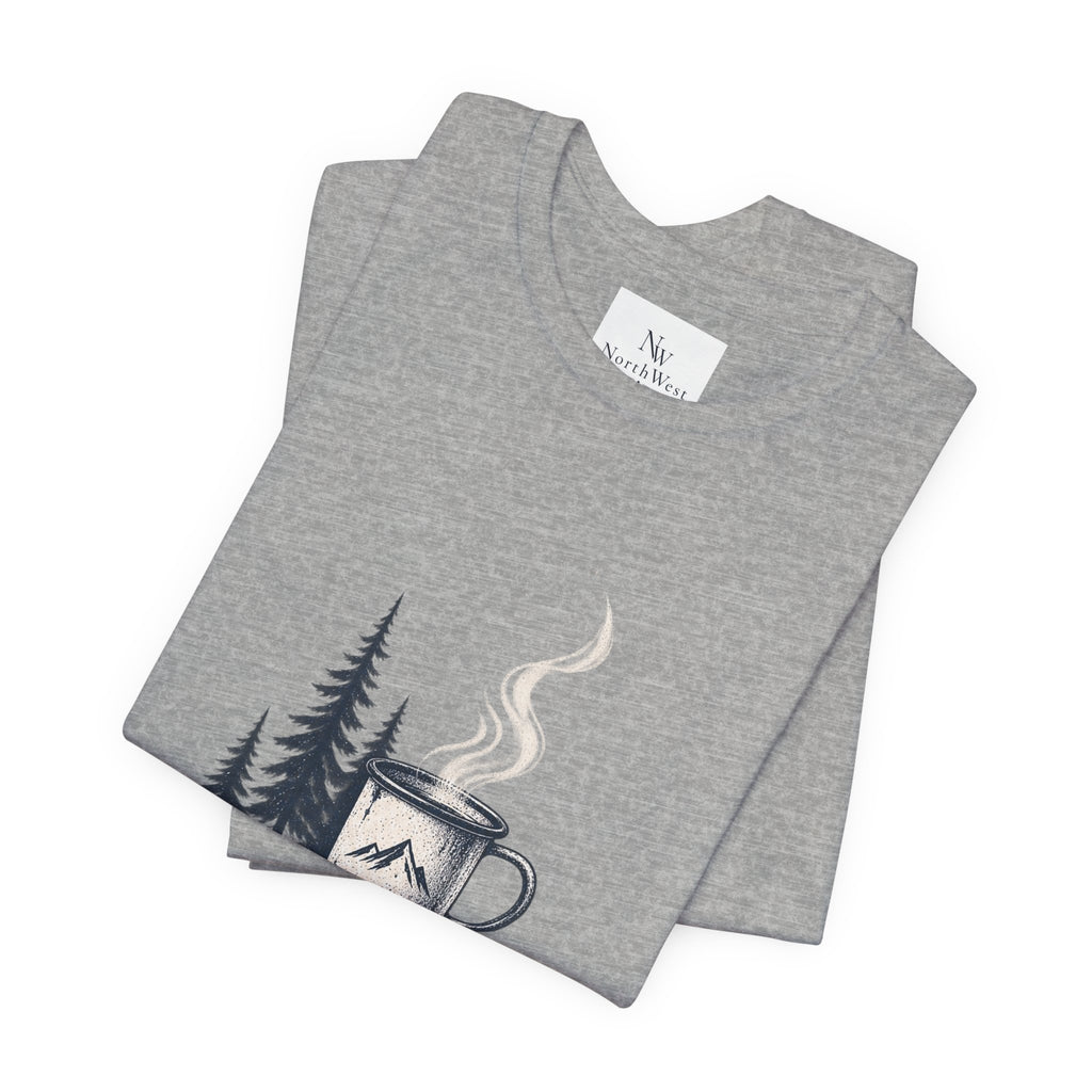 5:42 AM Camping T‑Shirt — "Before Everyone Else" Morning Coffee & Mountain Tee