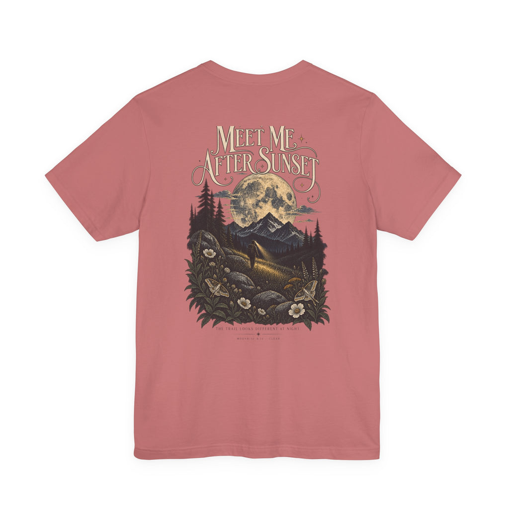 Meet Me After Sunset Tee — Vintage Moth & Moon Graphic T-Shirt