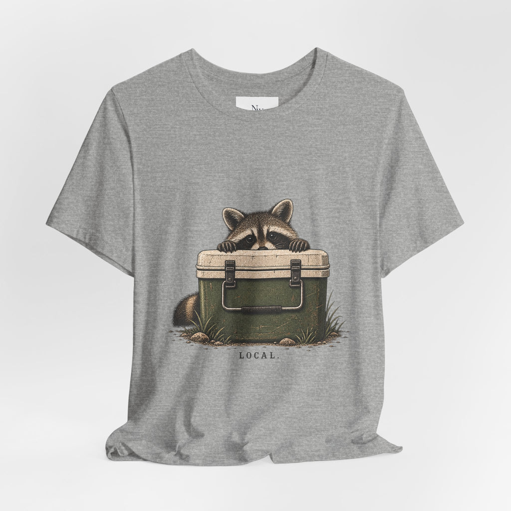 Local Wildlife Raccoon Camping Tee