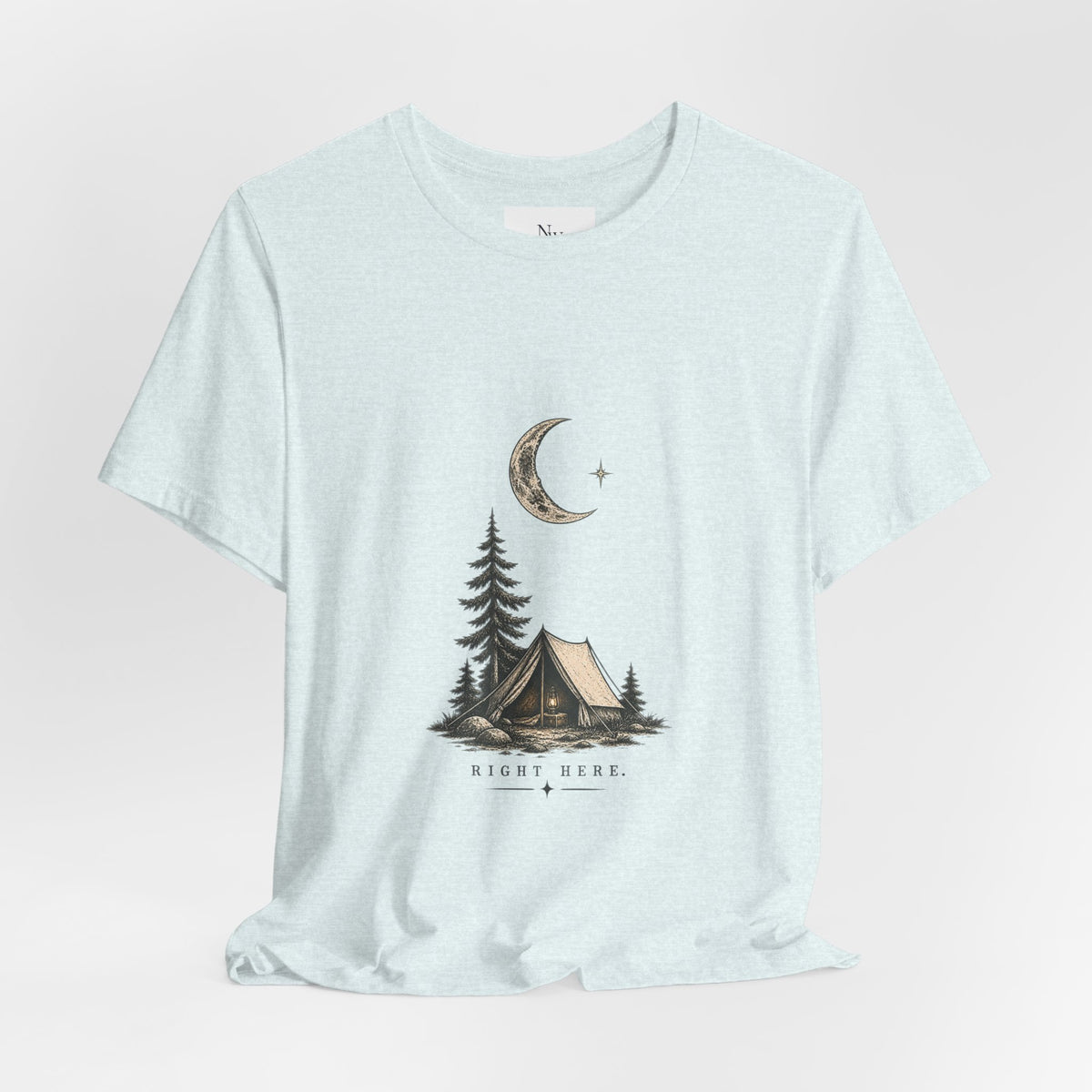 Campfire Adventure T-Shirt — “This Must Be The Place” Scenic Camping Tee