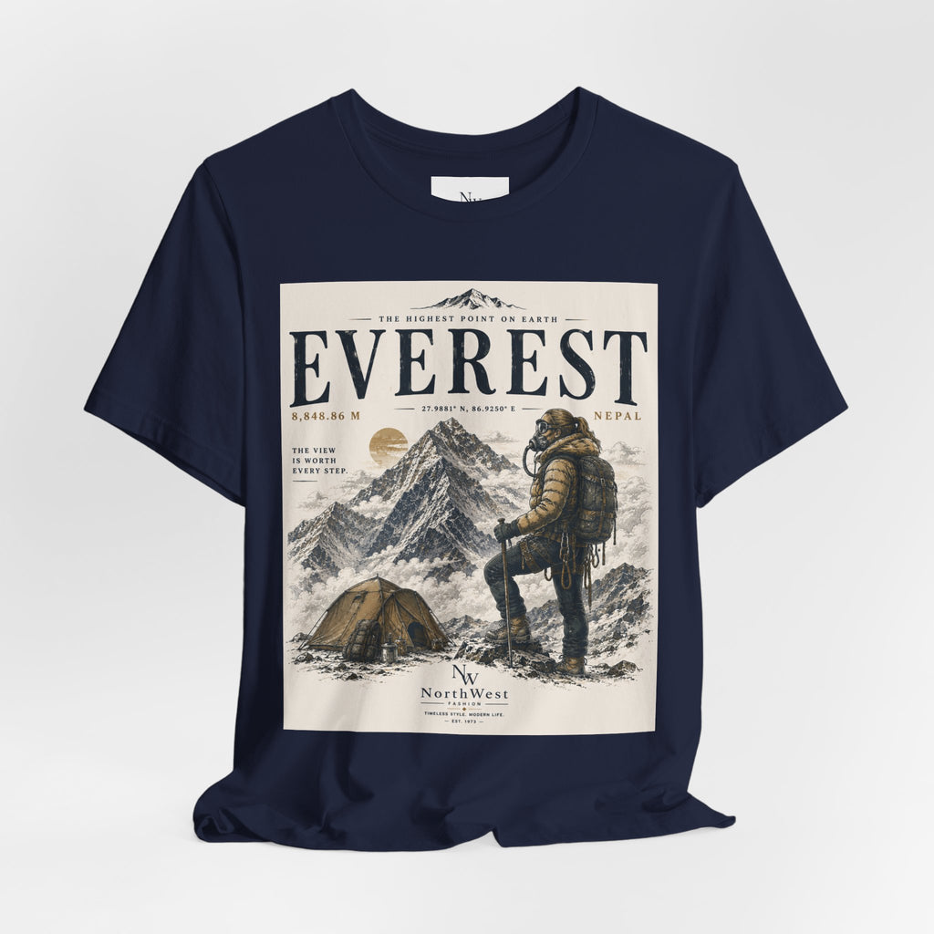 Everest Adventure Tee — Mountain Climber Vintage Graphic T‑Shirt