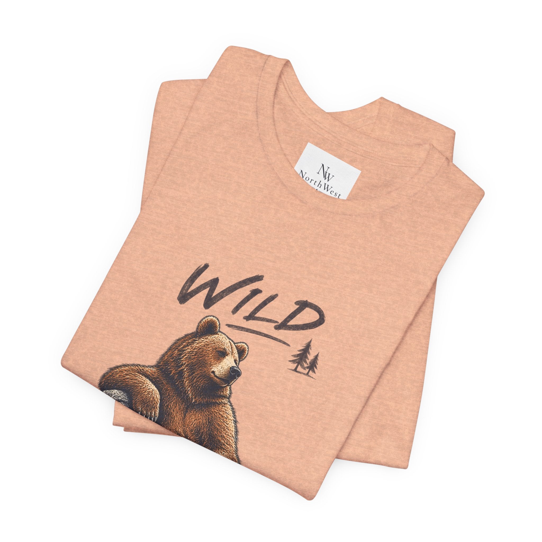 Wild at Heart Bear T-Shirt — Outdoor Nature Graphic Tee