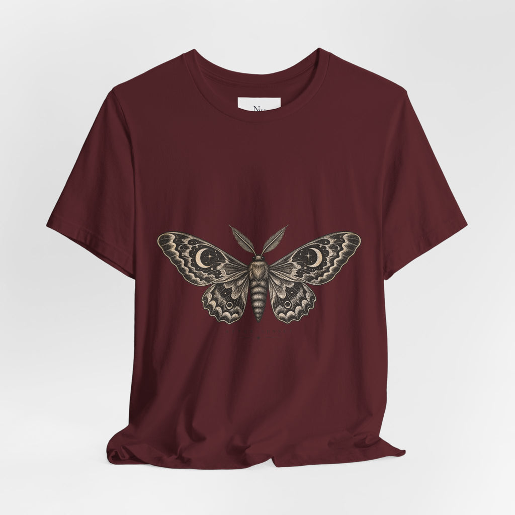 Meet Me After Sunset Tee — Vintage Moth & Moon Graphic T-Shirt