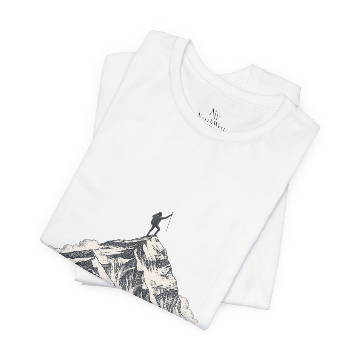 Everest Climber Tee — "She Made It" Mountain Summit Shirt (8848.86m)