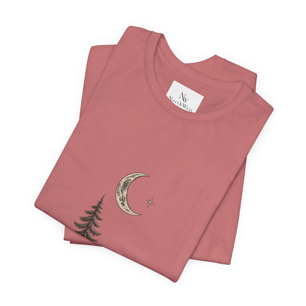 Campfire Adventure T-Shirt — “This Must Be The Place” Scenic Camping Tee