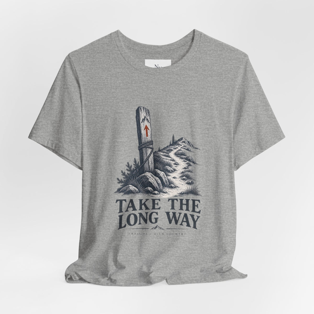 Take The Long Way T‑Shirt — Scenic Hiking Adventure Tee ("Take the Long Way" / "The Long Way Home")