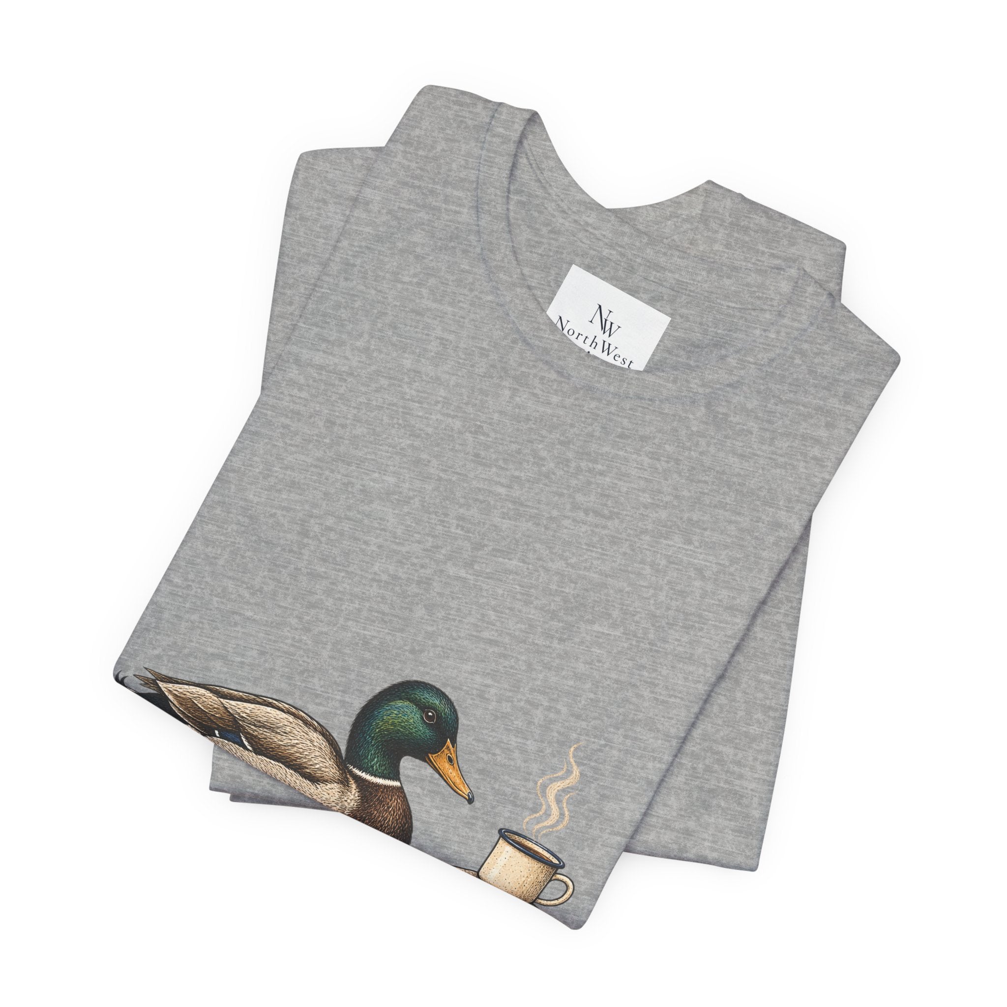 Slow Mornings Duck Tee — Cozy Cabin Nature Graphic T-Shirt