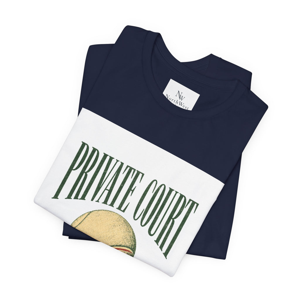 Private Court Tennis Tee — "After Four" Vintage Tennis Graphic T‑Shirt
