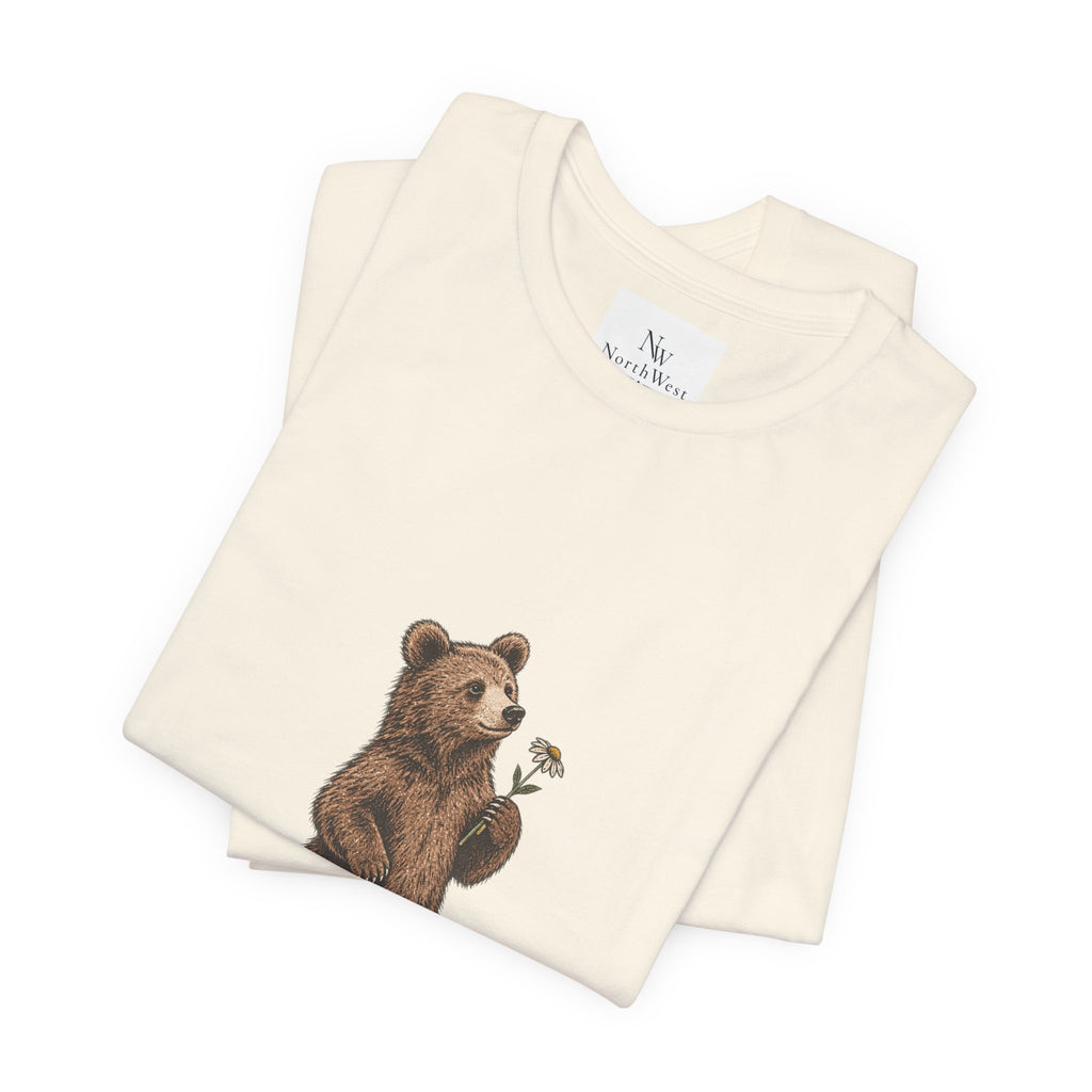 Little Wild One Bear Tee — Born A Little Wild Graphic T-Shirt