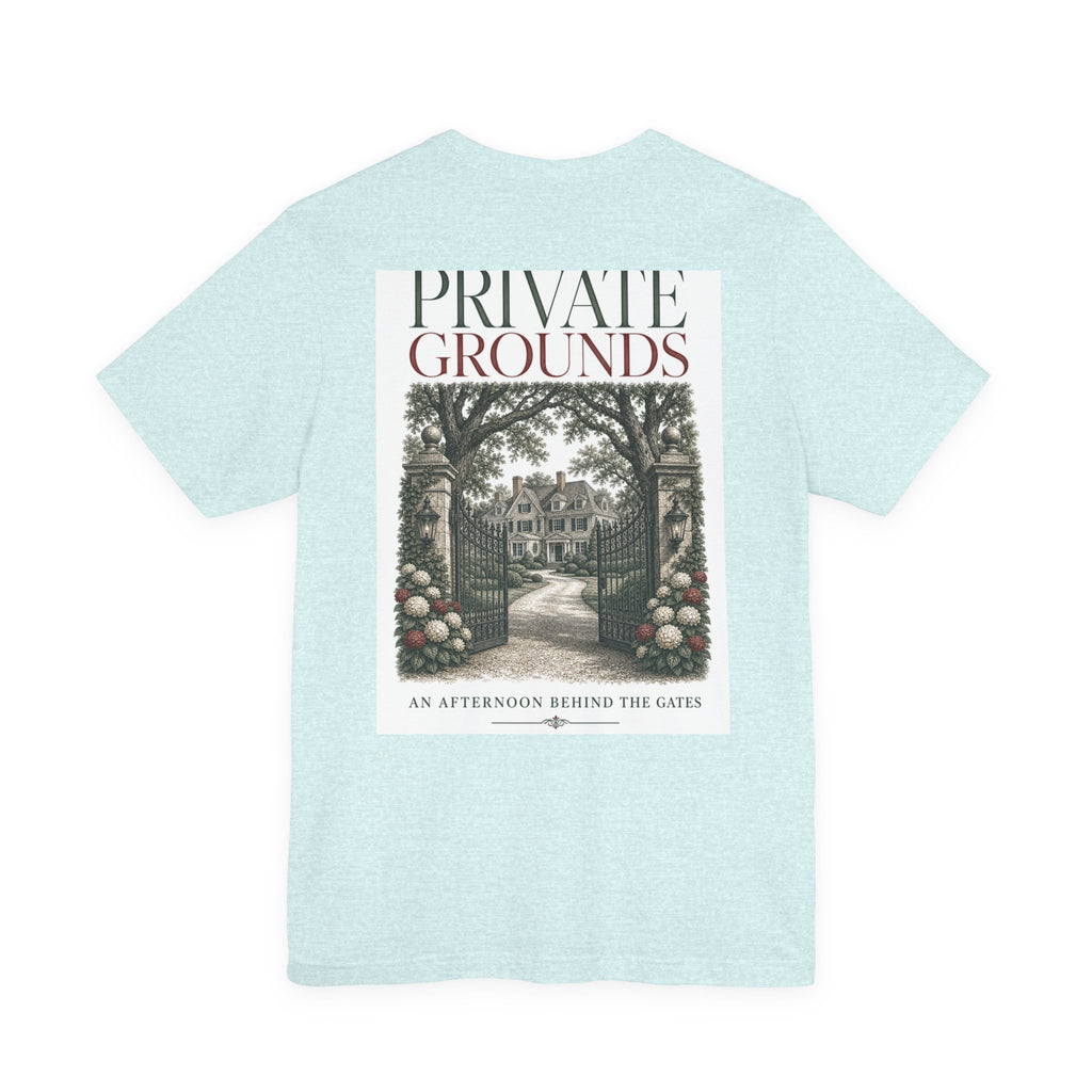 Private Grounds Tee — Vintage Garden Gate Graphic T‑Shirt