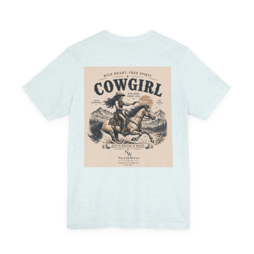 Cowgirl Riding Adventure Tee – Western Horseback Graphic T-Shirt
