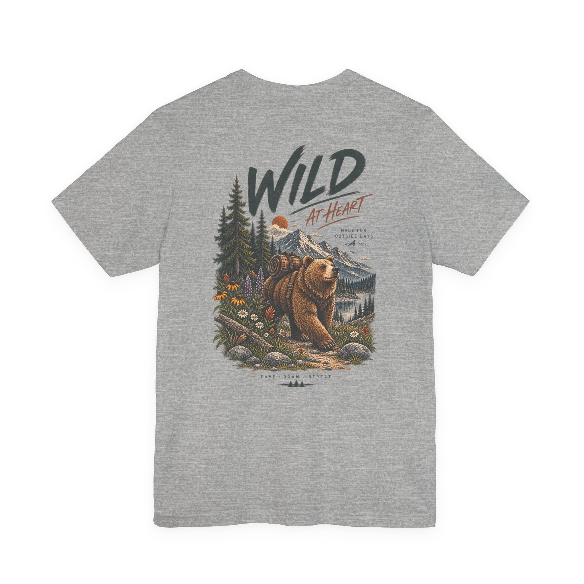 Wild at Heart Bear T-Shirt — Outdoor Nature Graphic Tee