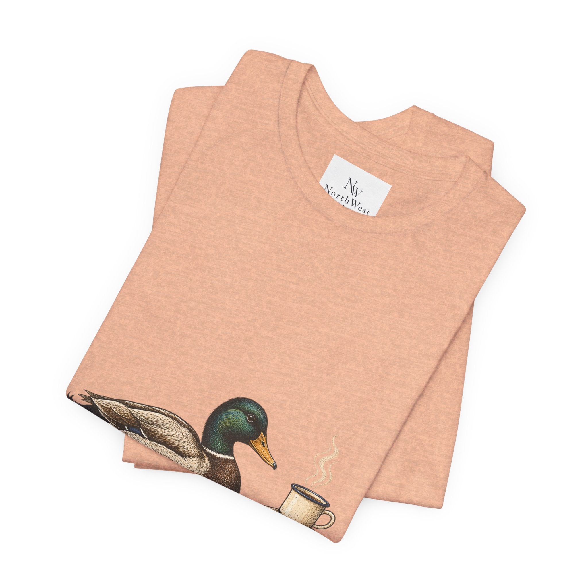 Slow Mornings Duck Tee — Cozy Cabin Nature Graphic T-Shirt