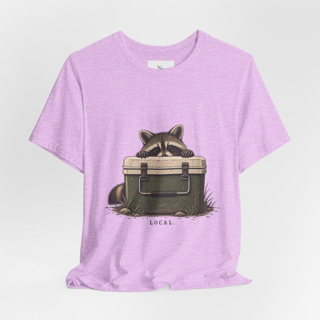 Local Wildlife Raccoon Camping Tee