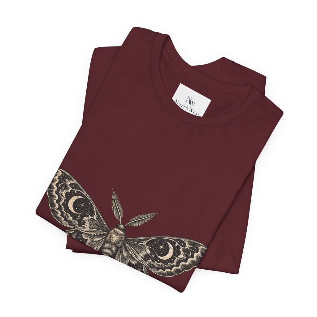 Meet Me After Sunset Tee — Vintage Moth & Moon Graphic T-Shirt