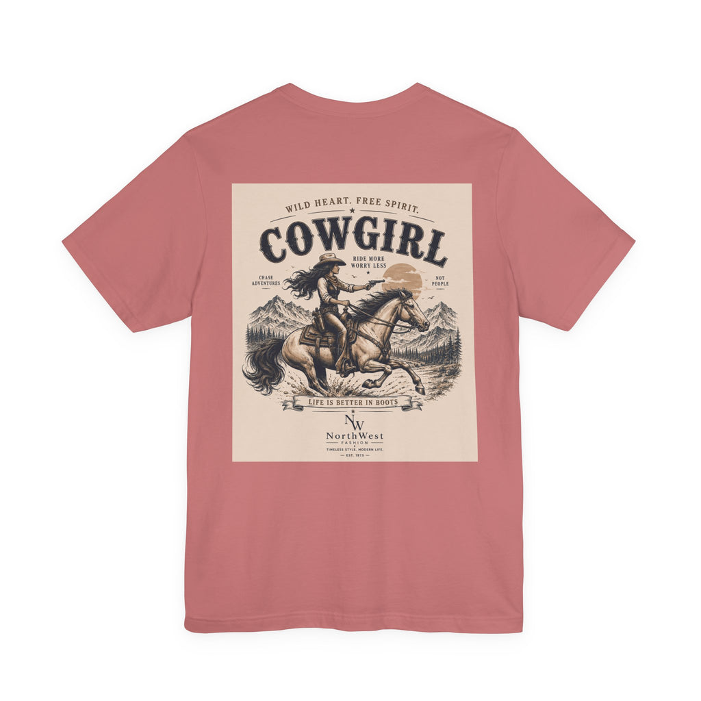 Cowgirl Riding Adventure Tee – Western Horseback Graphic T-Shirt