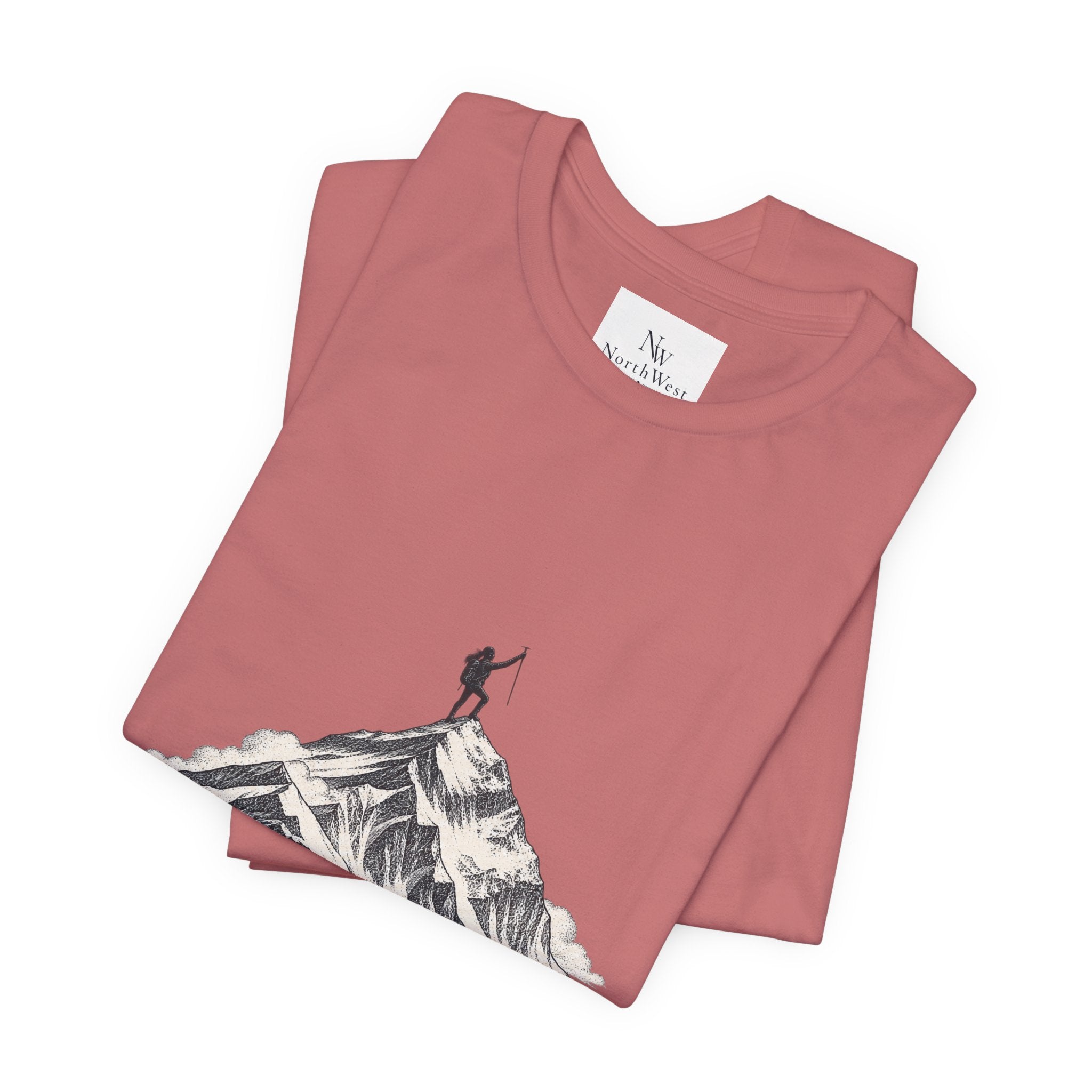 Everest Climber Tee — "She Made It" Mountain Summit Shirt (8848.86m)