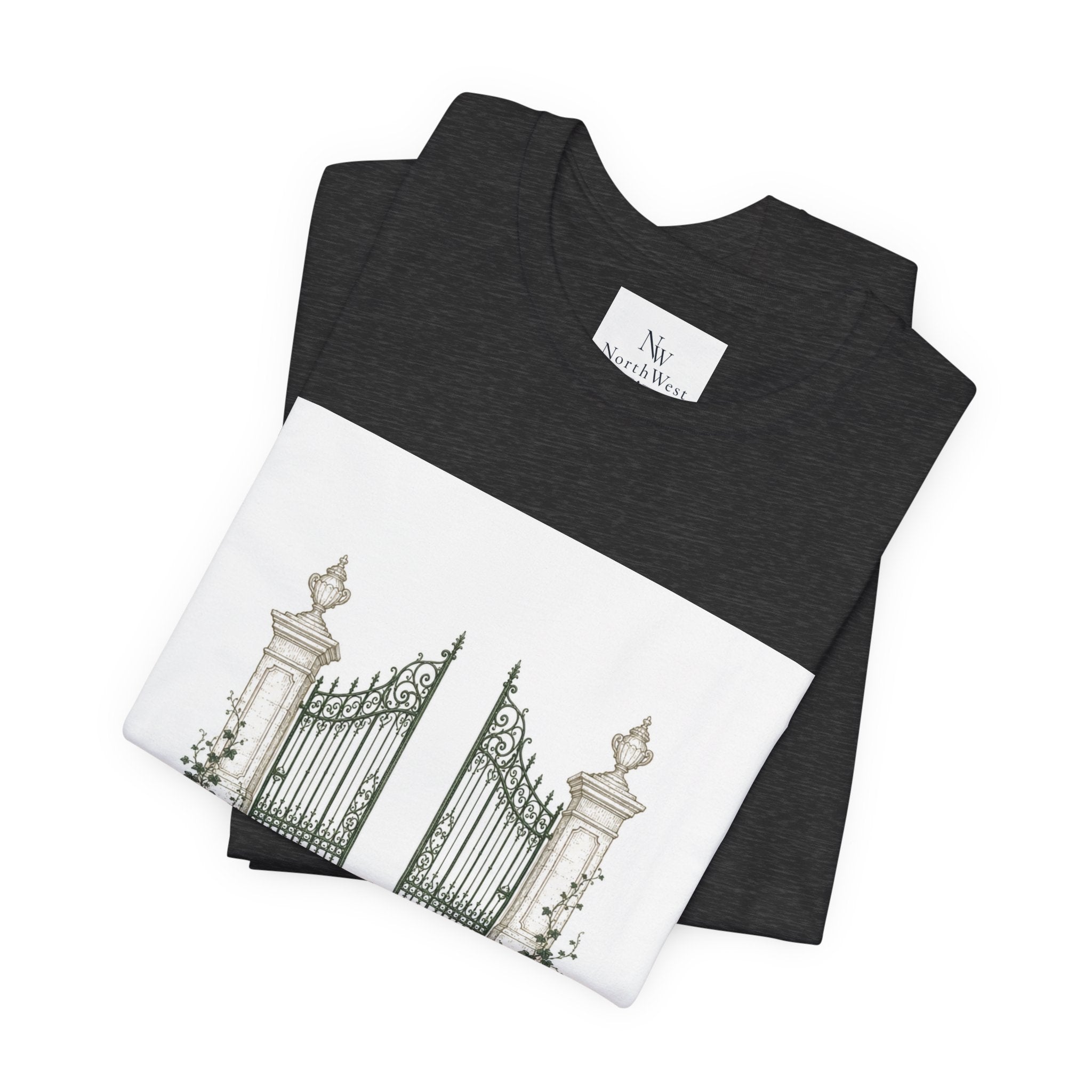 Private Grounds Tee — Vintage Garden Gate Graphic T‑Shirt