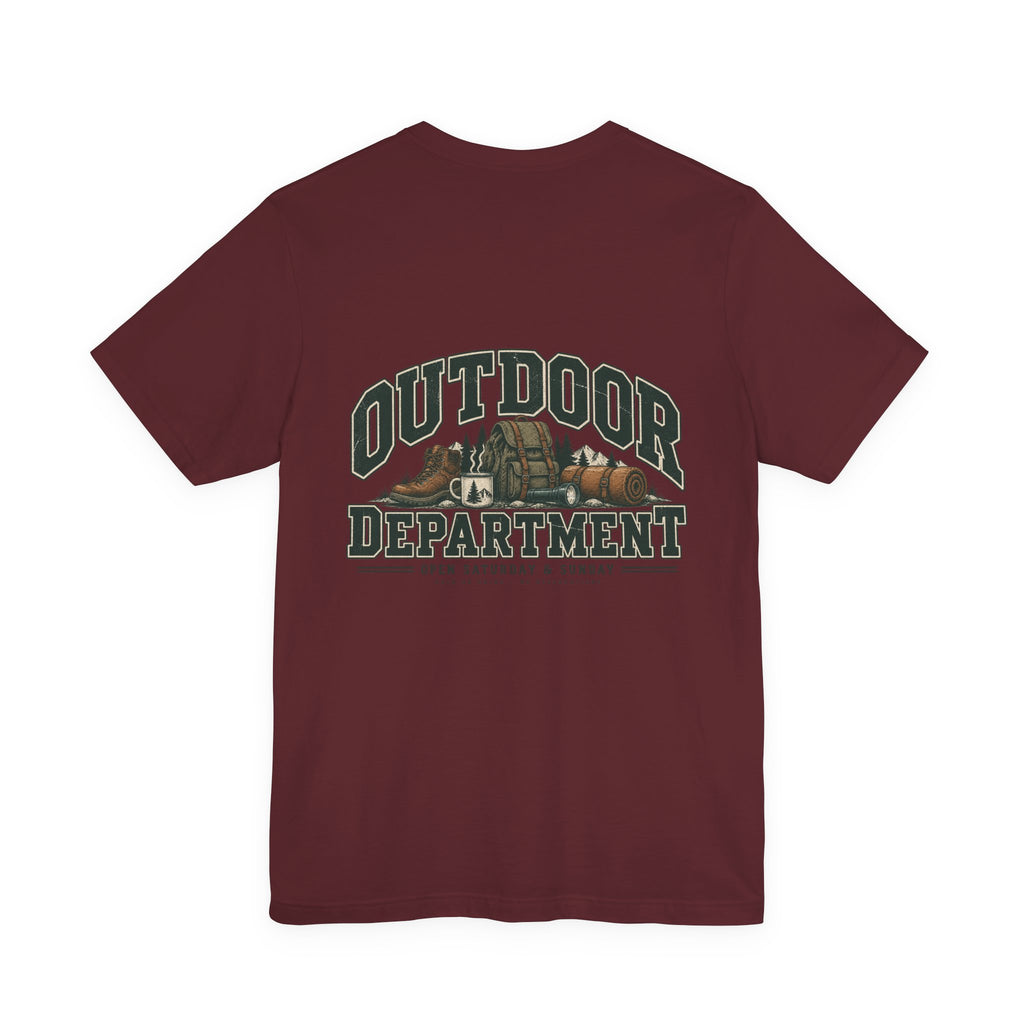 Outdoor Dept. Graphic Tee — Adventure Camping T-Shirt