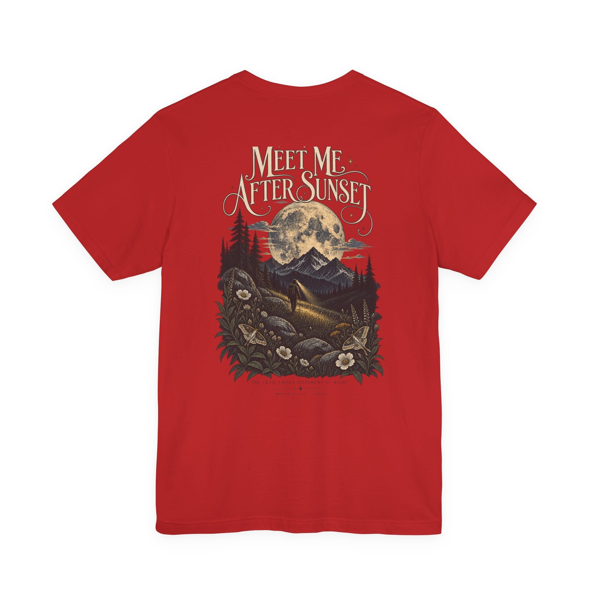 Meet Me After Sunset Tee — Vintage Moth & Moon Graphic T-Shirt