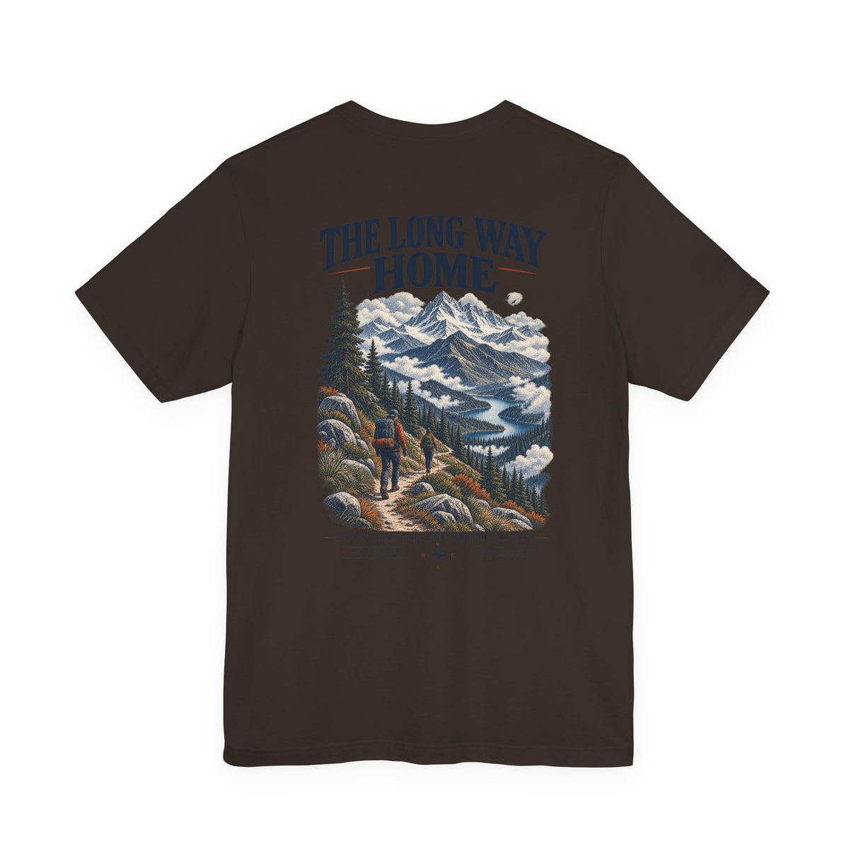 Take The Long Way T‑Shirt — Scenic Hiking Adventure Tee ("Take the Long Way" / "The Long Way Home")