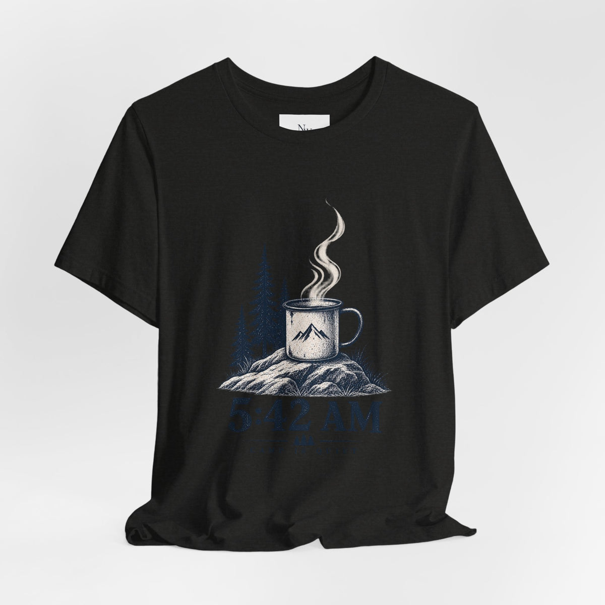 5:42 AM Camping T‑Shirt — "Before Everyone Else" Morning Coffee & Mountain Tee