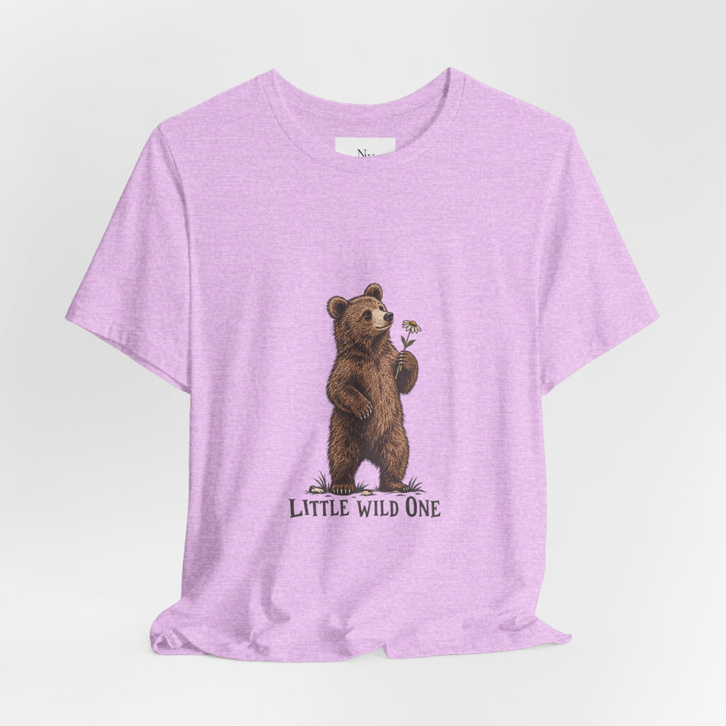 Little Wild One Bear Tee — Born A Little Wild Graphic T-Shirt
