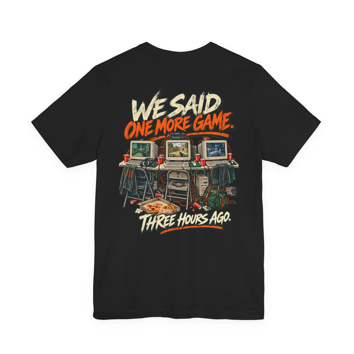 Gaming Tee — "One More Game" Retro LAN Party T-Shirt
