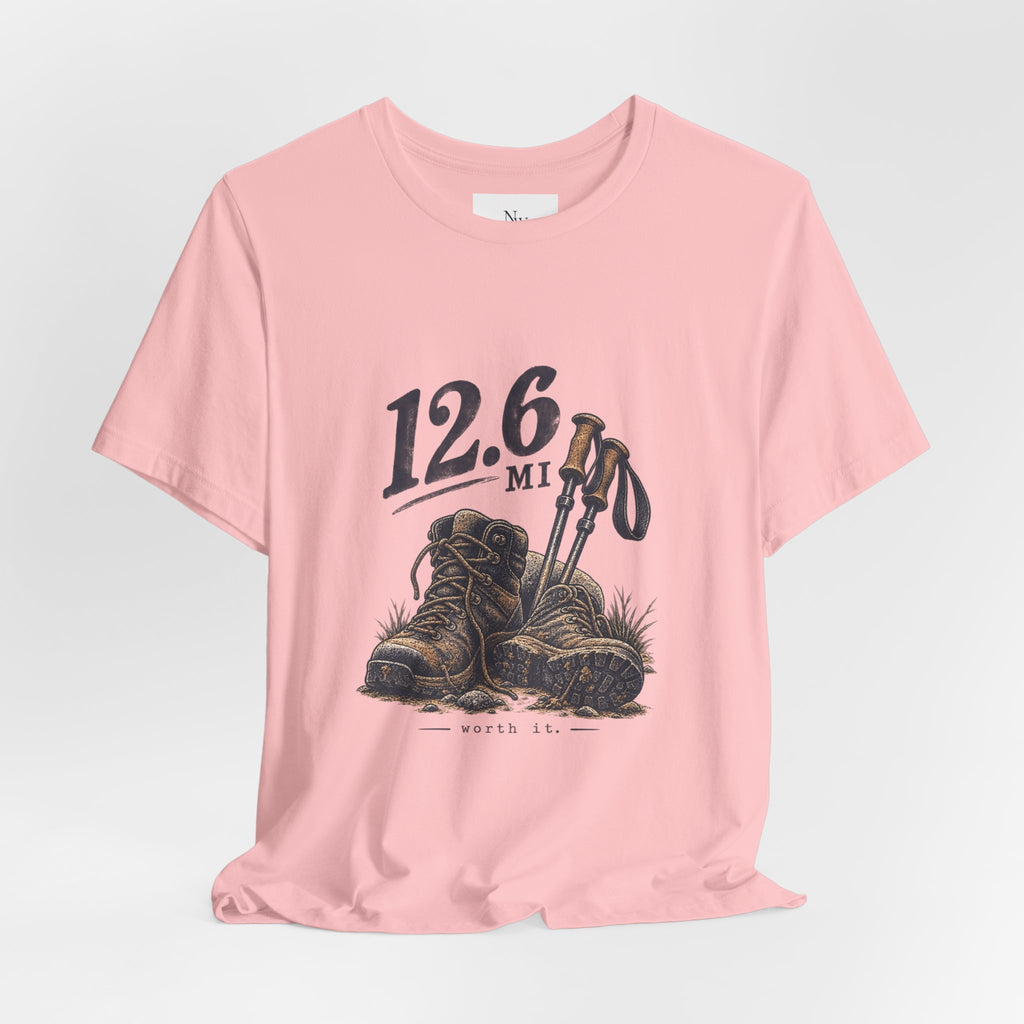 Hiking T-Shirt — “The Good Kind of Tired” 12.6 mi Adventure Tee