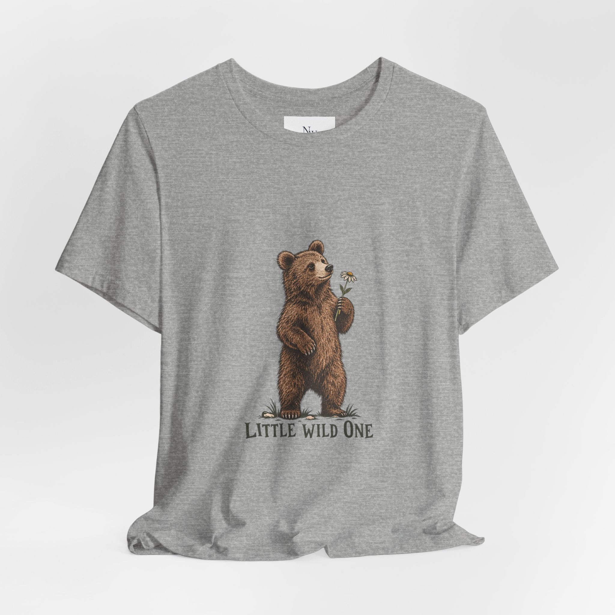 Little Wild One Bear Tee — Born A Little Wild Graphic T-Shirt