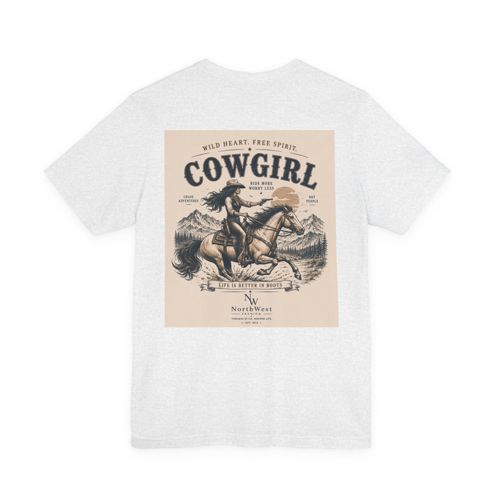 Cowgirl Riding Adventure Tee – Western Horseback Graphic T-Shirt