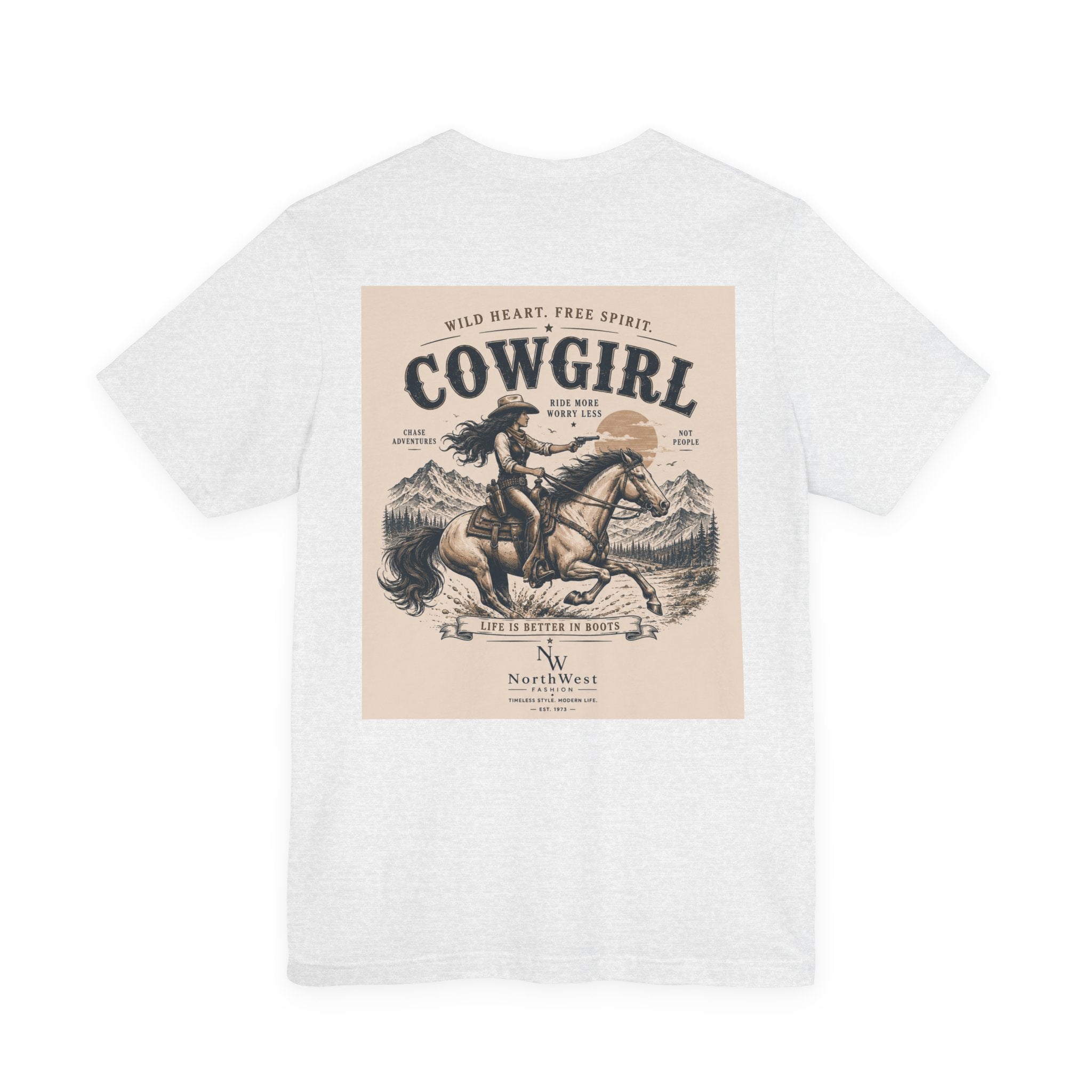 Cowgirl Riding Adventure Tee – Western Horseback Graphic T-Shirt