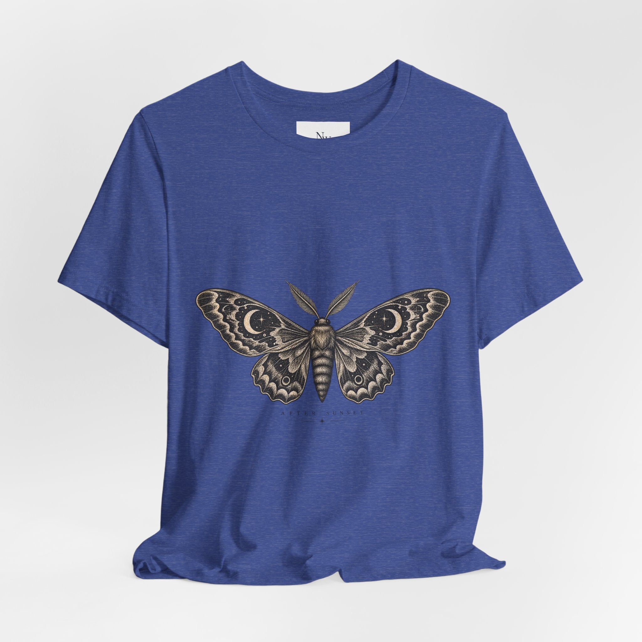 Meet Me After Sunset Tee — Vintage Moth & Moon Graphic T-Shirt
