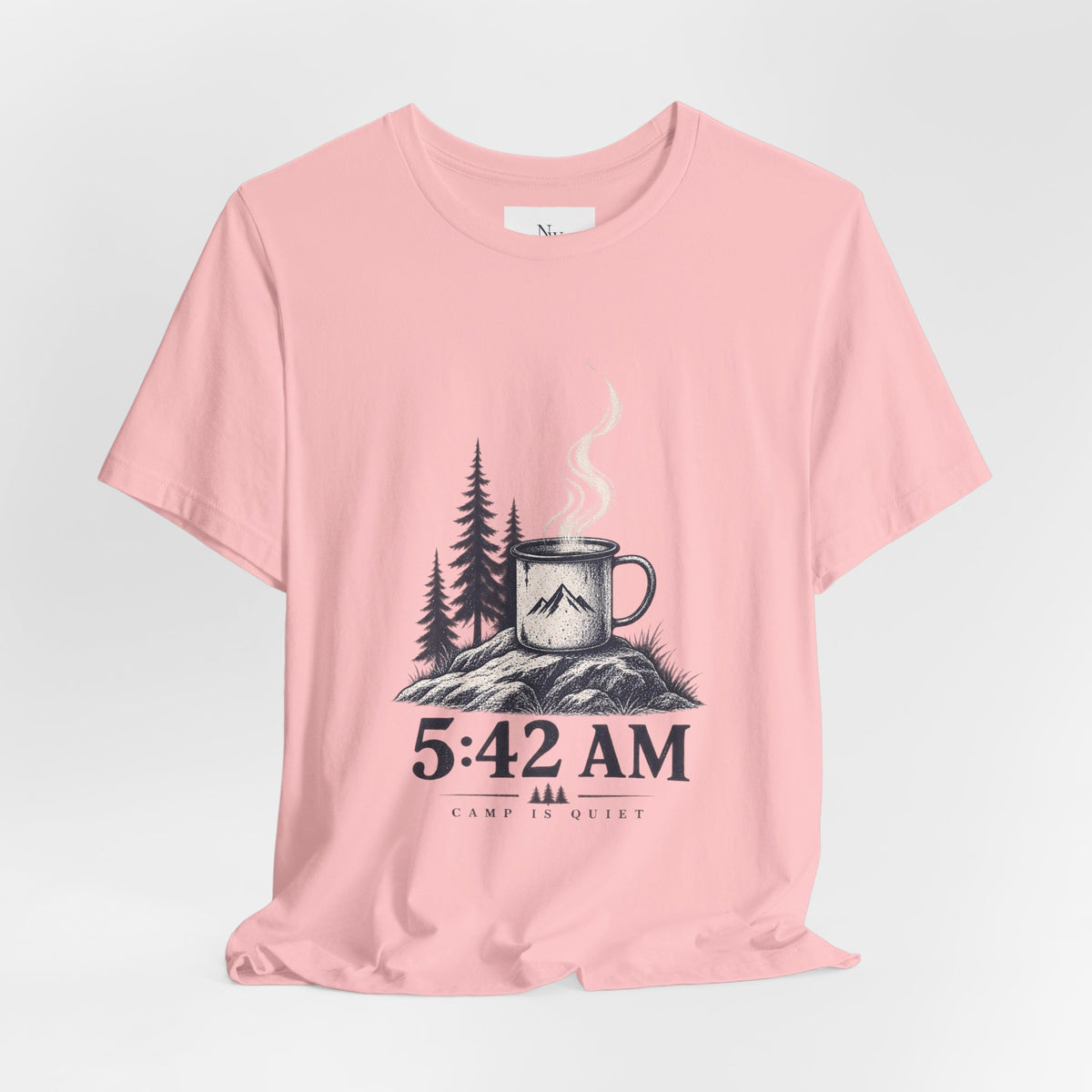 5:42 AM Camping T‑Shirt — "Before Everyone Else" Morning Coffee & Mountain Tee