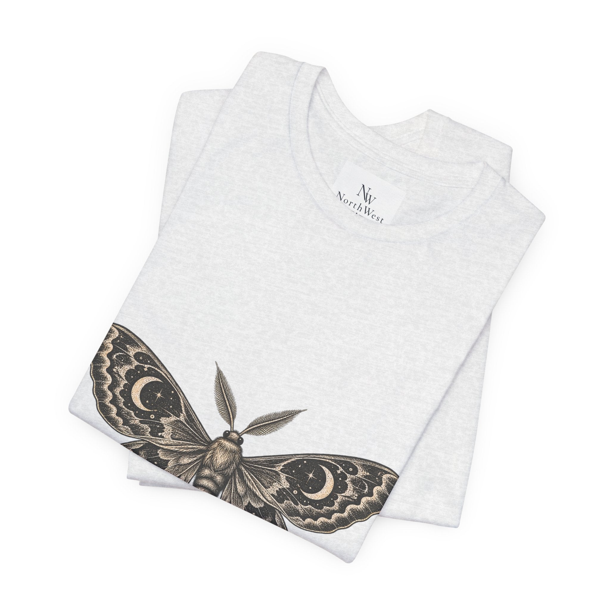 Meet Me After Sunset Tee — Vintage Moth & Moon Graphic T-Shirt