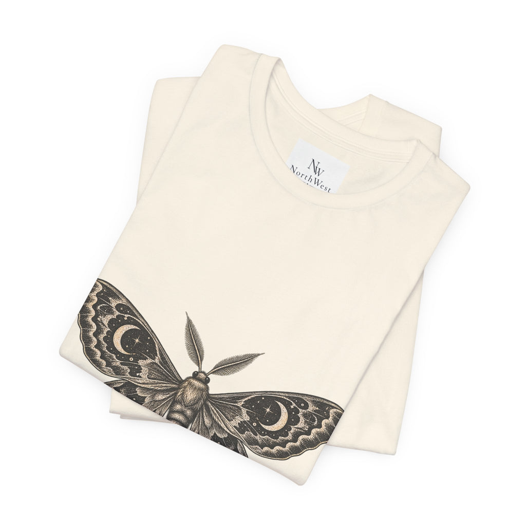 Meet Me After Sunset Tee — Vintage Moth & Moon Graphic T-Shirt