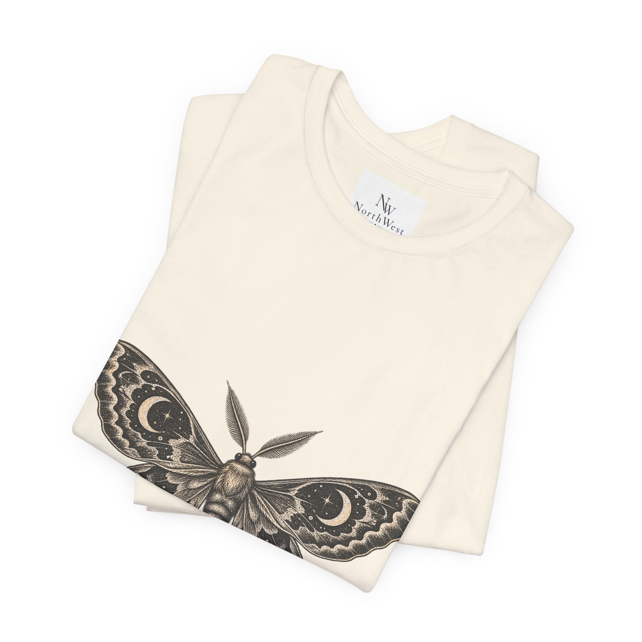 Meet Me After Sunset Tee — Vintage Moth & Moon Graphic T-Shirt