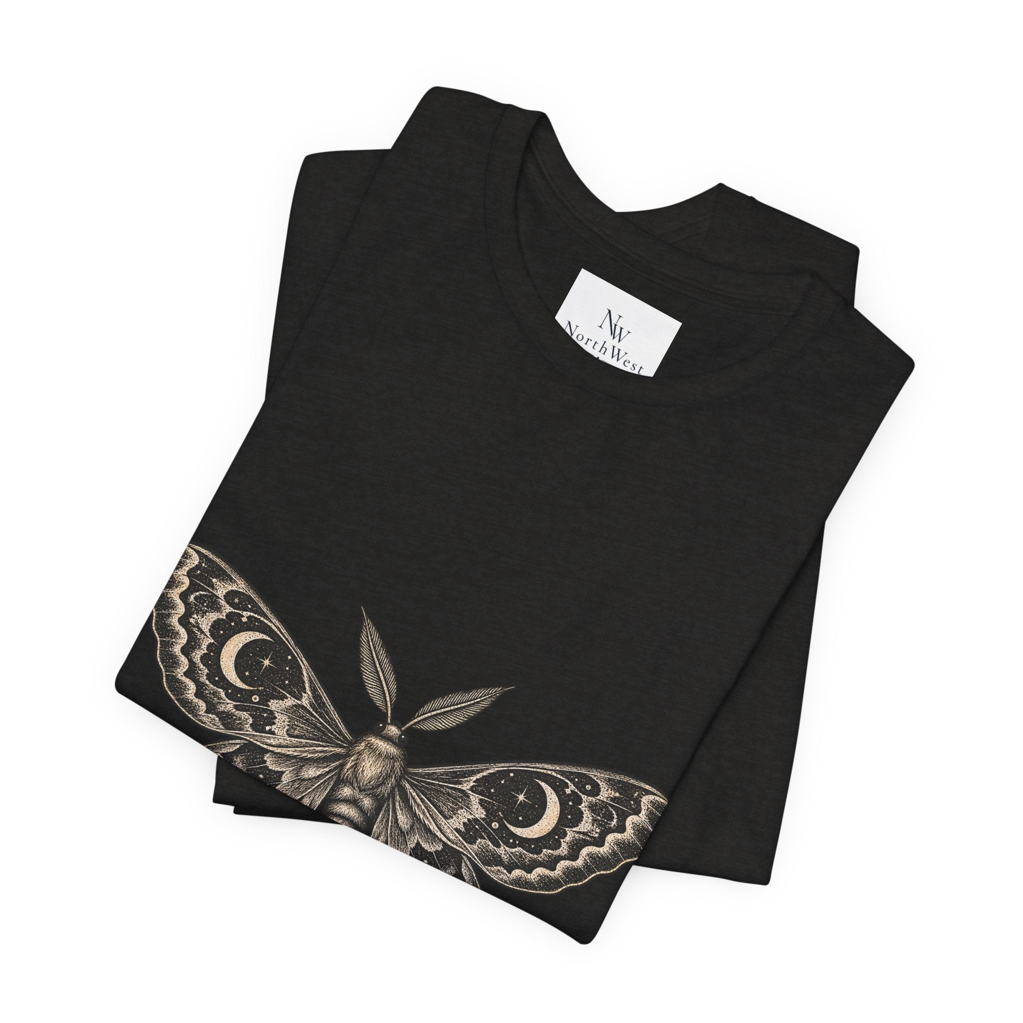 Meet Me After Sunset Tee — Vintage Moth & Moon Graphic T-Shirt