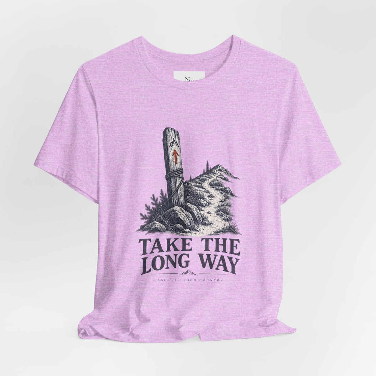 Take The Long Way T‑Shirt — Scenic Hiking Adventure Tee ("Take the Long Way" / "The Long Way Home")